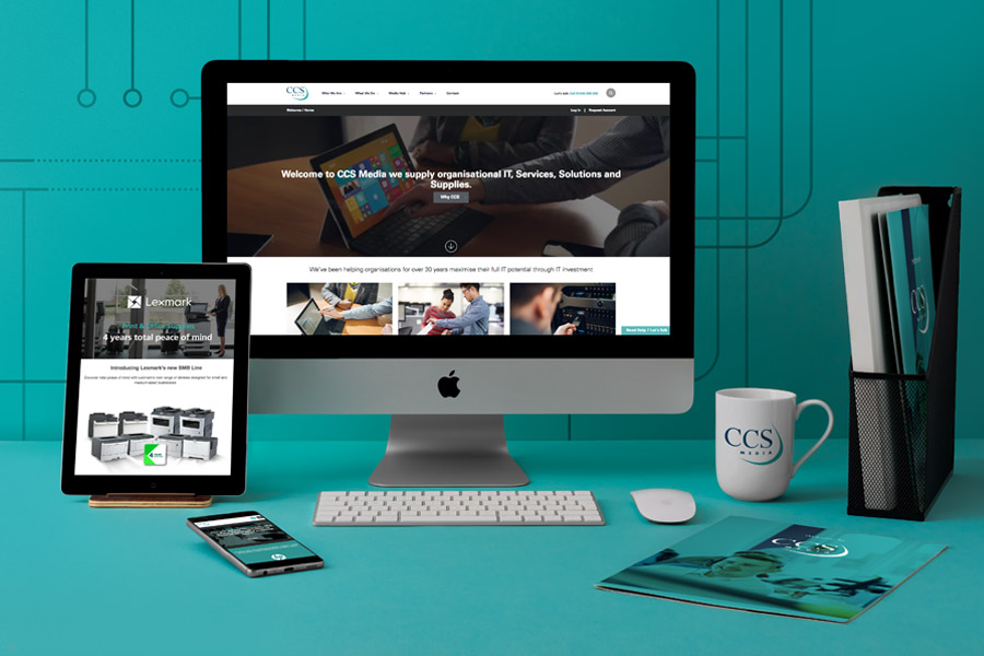 CCS Media Rebrand and site Design Contrast Creative